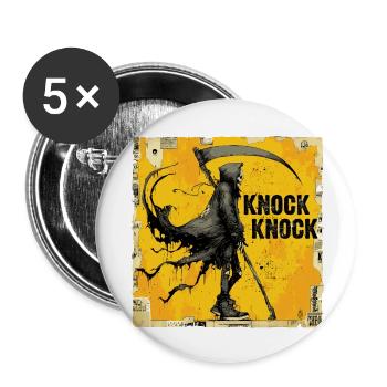 The Grim Reaper - Buttons small 1''/25 mm (5-pack) - white - Front