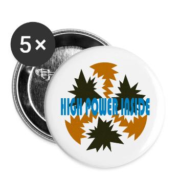 Hohe Leistung von Cean - Buttons klein 25 mm (5er Pack) - Weiß - Vorne