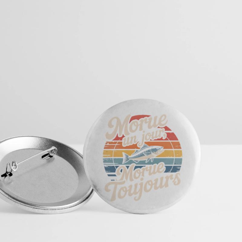 Once cod Cod Buttons small 1''/25 mm (5-pack)