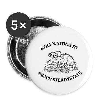 Medical Students T-Shirt - Pharmacology Humor - Buttons small 1''/25 mm (5-pack) - white - Front