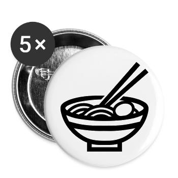 Ramen - Buttons small 1''/25 mm (5-pack) - white - Front