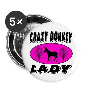 donkey - Buttons small 1''/25 mm (5-pack) - white - Front