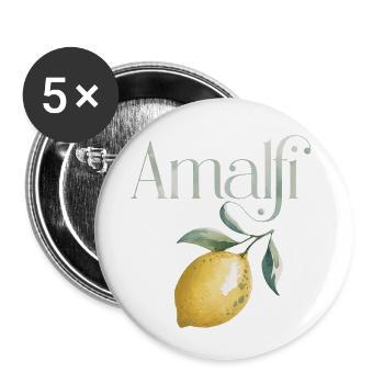 AMALFI – Lemon Chic - Buttons klein 25 mm (5er Pack) - Weiß - Vorne