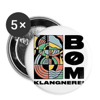 BØM-Klangnerei - Buttons small 1''/25 mm (5-pack) - white - Front