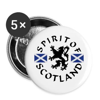 Spirit-of-Scotland - Buttons small 1''/25 mm (5-pack) - white - Front