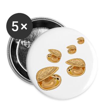 Decorative Shells - Buttons small 1''/25 mm (5-pack) - white - Front
