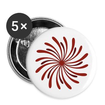 firework - Buttons small 1''/25 mm (5-pack) - white - Front