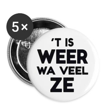 IT'S WA VEEL ZE AGAIN - Buttons small 1''/25 mm (5-pack) - white - Front