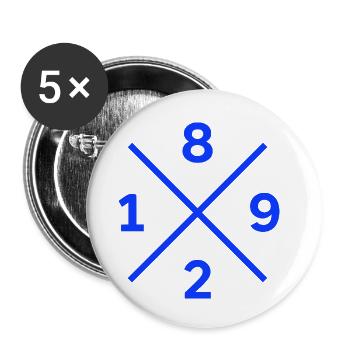 1892 Berlin football fan bag, socks, mug - Buttons small 1''/25 mm (5-pack) - white - Front