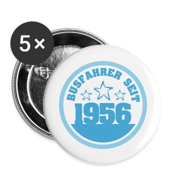 Camions 1956 - Lot de 5 petits badges (25 mm) - blanc - Devant