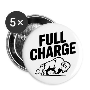 Full Charge - Buttons small 1''/25 mm (5-pack) - white - Front