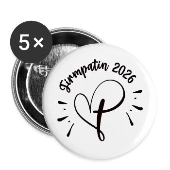 Firmpatin 2026 Firmung Godi Tante Patin Schwester - Buttons klein 25 mm (5er Pack) - Weiß - Vorne