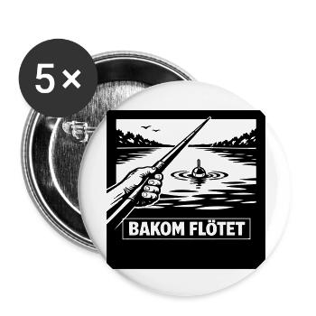 Behind the scenes - Buttons small 1''/25 mm (5-pack) - white - Front