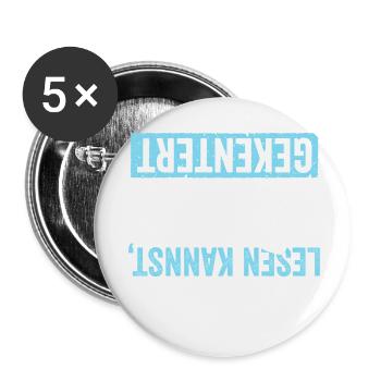 Kayak I a chaviré - Lot de 5 petits badges (25 mm) - blanc - Devant