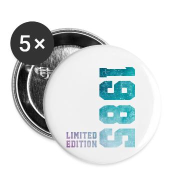 1985 Limited Edition 41 Years Anniversary - Buttons small 1''/25 mm (5-pack) - white - Front