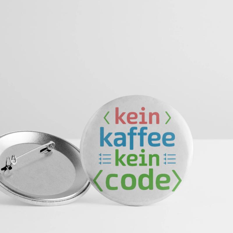 No Coffee No Code Programmeur Informaticien Lot de 5 petits badges (25 mm)