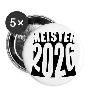 Champion 2026 Championship - Buttons small 1''/25 mm (5-pack) - white - Front