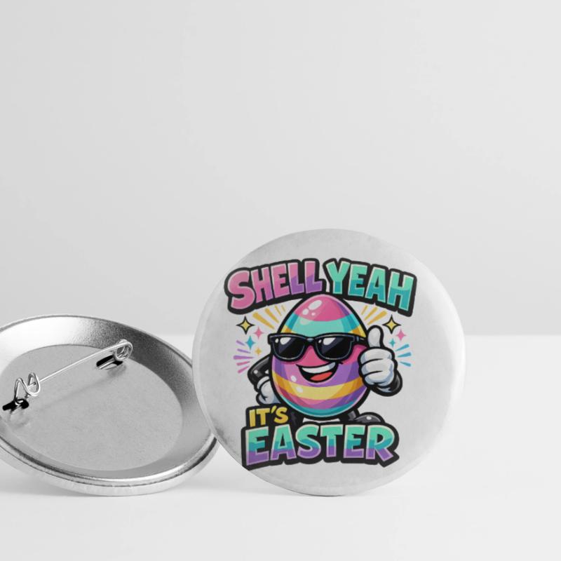 Shell Yeah It's Easter Ostern Spruch Hell yeah Lot de 5 petits badges (25 mm)