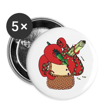STÜCK DES ABGRUNDS - Buttons klein 25 mm (5er Pack) - Weiß - Vorne