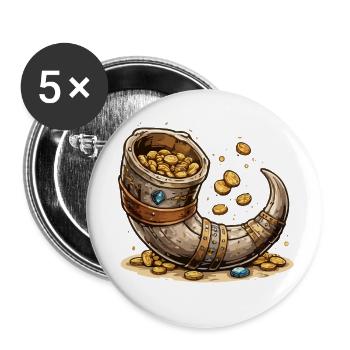 Goldhorn Treasure Find - Buttons small 1''/25 mm (5-pack) - white - Front