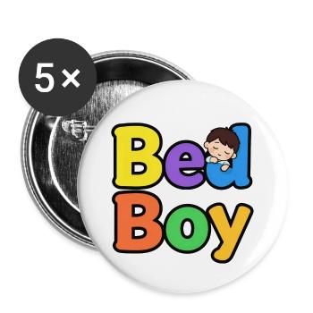 Be a Boy Multicolor - Buttons klein 25 mm (5er Pack) - Weiß - Vorne