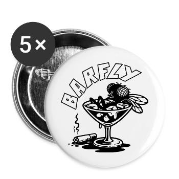 Bow tie in cocktail glass - Buttons small 1''/25 mm (5-pack) - white - Front