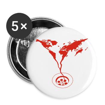 The End of the World (red) - Buttons small 1''/25 mm (5-pack) - white - Front