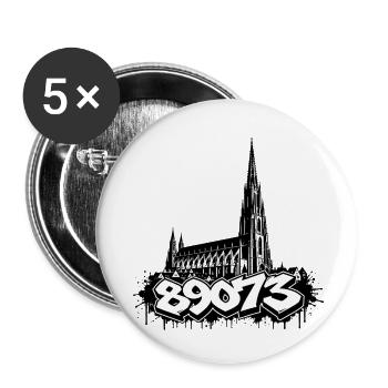 Ulm Motiv 5 - Buttons klein 25 mm (5er Pack) - Weiß - Vorne