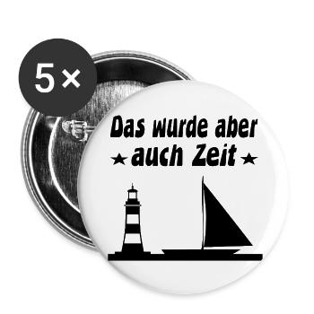 Segeln - Buttons klein 25 mm (5er Pack) - Weiß - Vorne
