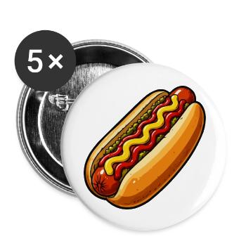 Sandwich - Buttons small 1''/25 mm (5-pack) - white - Front