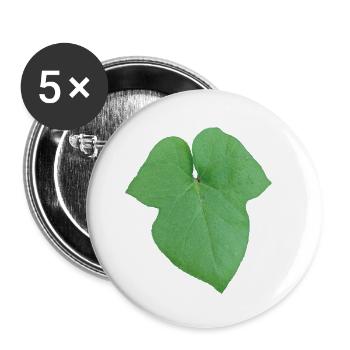 Green_Leaf_-_Tiny_Red_Spider - Lot de 5 petits badges (25 mm) - blanc - Devant
