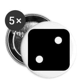 Sagt - Buttons klein 25 mm (5er Pack) - Weiß - Vorne