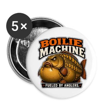 Boilie Machine Karpfenfischen - Buttons klein 25 mm (5er Pack) - Weiß - Vorne