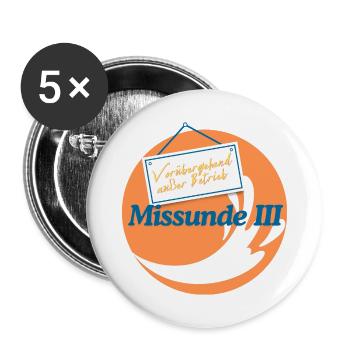 Missunde III – Vorübergehend außer Betrieb, orange - Buttons klein 25 mm (5er Pack) - Weiß - Vorne