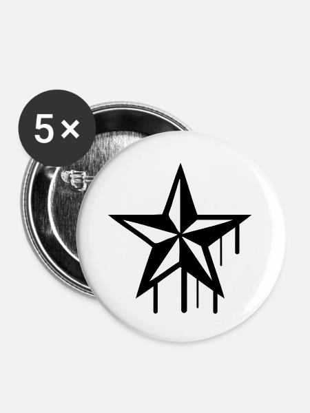nautic_star - Buttons small 1''/25 mm (5-pack) - white