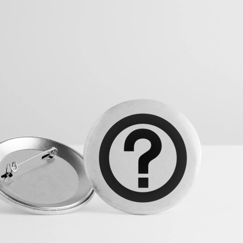 Point d'interrogation,Phrase interrogative Lot de 5 petits badges (25 mm)