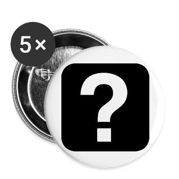 Hilfe - Help - Buttons klein 25 mm (5er Pack) - Weiß - Vorne
