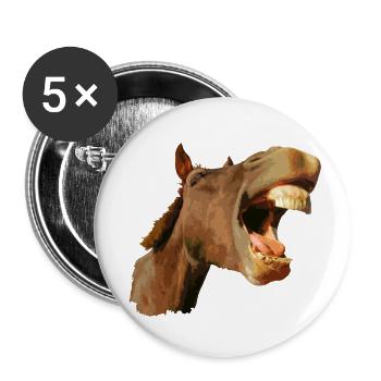 Zum Lachen - Buttons klein 25 mm (5er Pack) - Weiß - Vorne