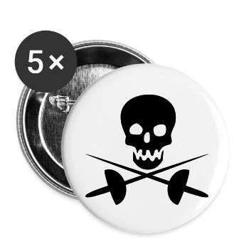 fencing - Buttons small 1''/25 mm (5-pack) - white - Front