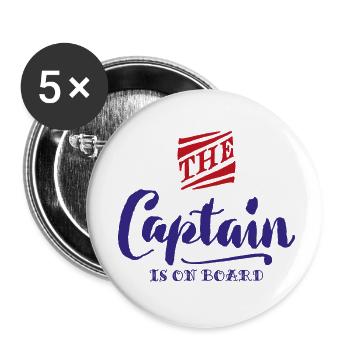 kreuzfahrt - Buttons klein 25 mm (5er Pack) - Weiß - Vorne