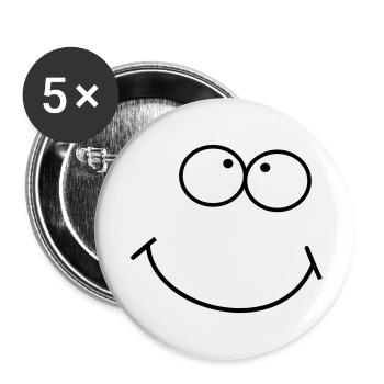up look - Buttons small 1''/25 mm (5-pack) - white - Front