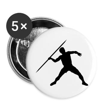 javelin sport - Buttons small 1''/25 mm (5-pack) - white - Front
