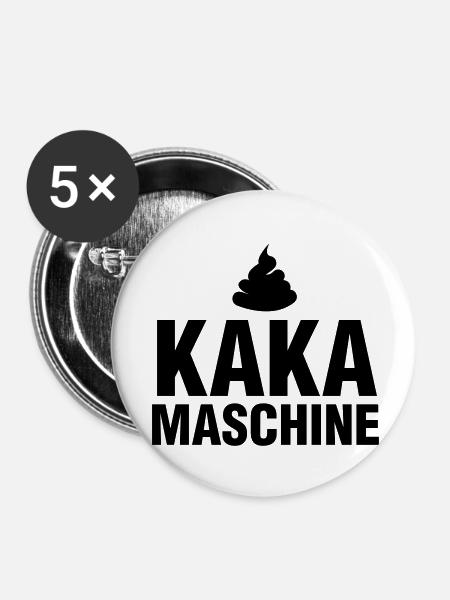 KAKA MASCHINE - Buttons klein 25 mm (5er Pack) - Weiß
