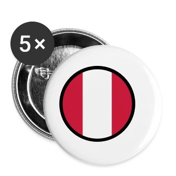Under The Sign Of Peru - Buttons small 1''/25 mm (5-pack) - white - Front