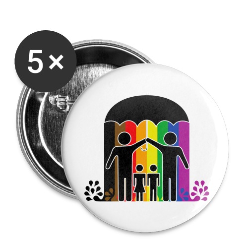 Pride umbrella 3 - Små knappar 25 mm (5-pack)