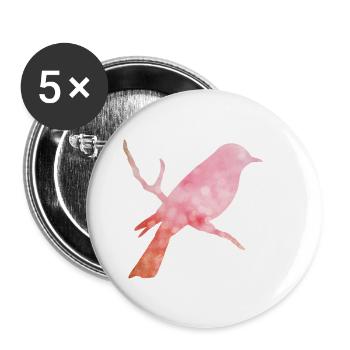 Ethno Travel Experience - Buttons klein 25 mm (5er Pack) - Weiß - Vorne