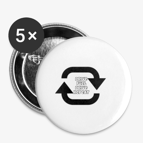 Drive fuel drive repeat - Buttons small 1''/25 mm (5-pack)