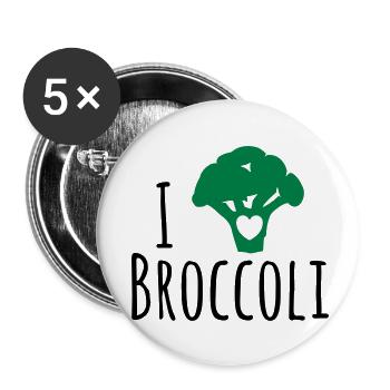 Broccoli Shirt - Buttons small 1''/25 mm (5-pack) - white - Front