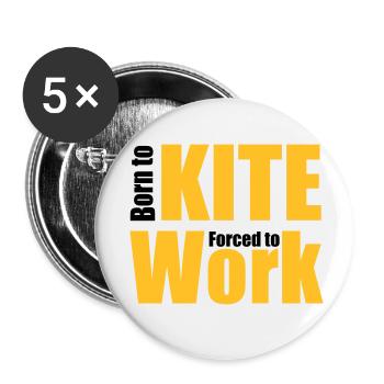 Hang-gliding - Buttons small 1''/25 mm (5-pack) - white - Front