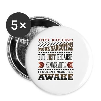 Anästhesist Anästhesiologie Chirurg Narkose Arzt - Buttons klein 25 mm (5er Pack) - Weiß - Vorne